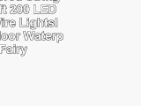 Solar Powered String Lights 66ft 200 LED Copper Wire LightsIndoor Outdoor Waterproof
