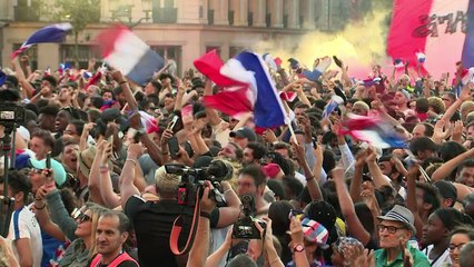 Locura en París tras pase de Francia a la final del Mundial