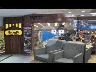 Nikmati burger Ramly dalam suasan santai, moden