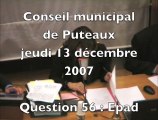 Conseil municipal de Puteaux du 14 décembre 2007 (1)