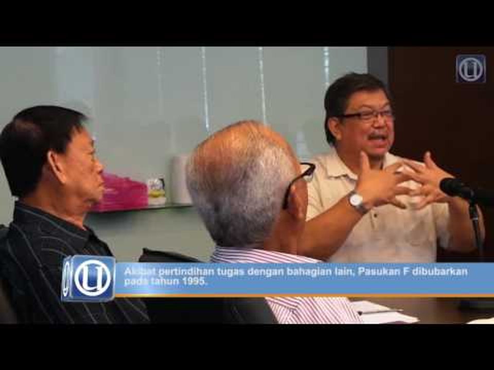 Sejarah ringkas penubuhan Pasukan F, Cawangan Khas, PDRM