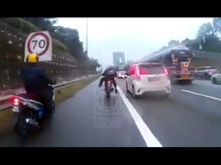 Insiden pemandu kereta, penunggang motosikal tular di media sosial