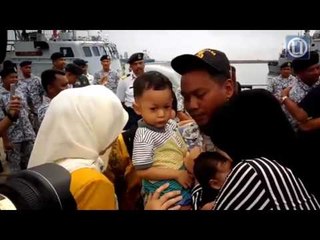 9 anak kapal KD Perdana selamat tiba ke Pangkalan TLDM Tanjung Gelang