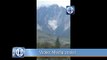 Runtuhan besar di tebing Gunung Kinabalu