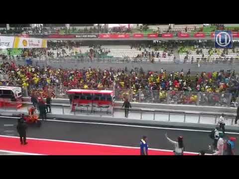 Suasana di Litar Antarabangsa Sepang (SIC) sejurus tamat perlumbaan MotoGP, hari ini.