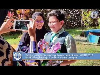 Ragam murid terima keputusan peperiksaan UPSR 2017