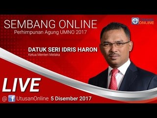 Sembang Online bersama Ketua Menteri Melaka Datuk Seri Idris Haron