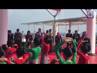 PM diberi sambutan negara oleh Maldives