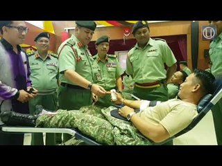 Lebih 275 warga tentera Pemerintahan Medan Timur menderma darah