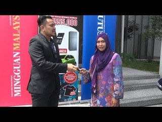 #UMenangsakan  Aminurzaliah tak sabar nak pandu kereta baharu di Hari Raya