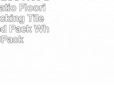 BlockTile B2US4130 Deck and Patio Flooring Interlocking Tiles Perforated Pack White