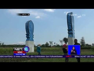 Patung Batu Nisan Raksasa Menarik Perhatian Warga - NET 12