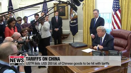 USTR lists $200 bil. in Chinese goods to be hit with tariffs