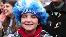 ¡Celeste regalanos otro sol! En una hora comienza el partido de Uruguay contra Francia y todo el país está esperando para disfrutar viendo jugar a toda la selec