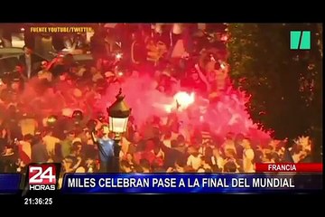 Francia: miles celebran pase a la final del Mundial