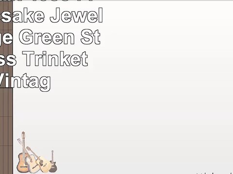 J Devlin Box 4053 Friends Keepsake Jewelry Box Sage Green Stained Glass Trinket Box