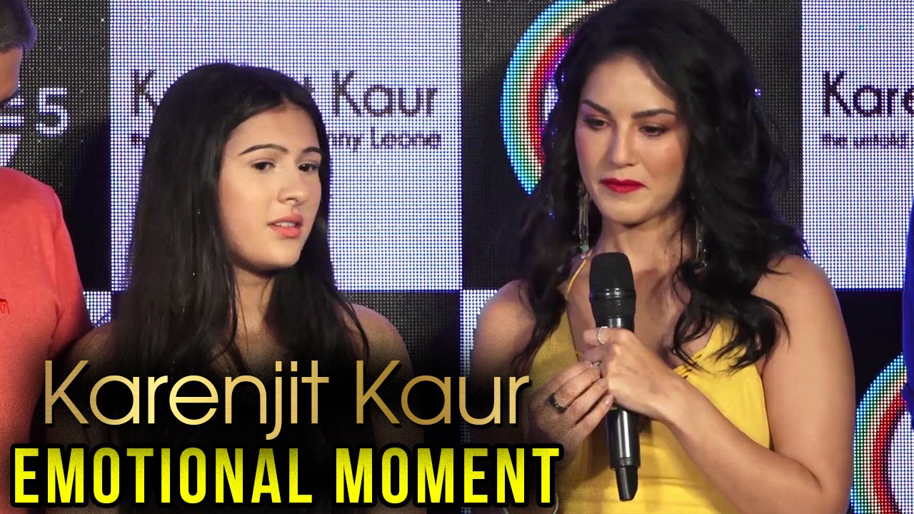 Sunny Leone's EMOTIONAL MOMENT On Stage At Karenjit Kaur Screening Event