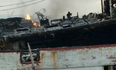 Polisi Identifikasi Penyebab Kebakaran Kapal di Benoa