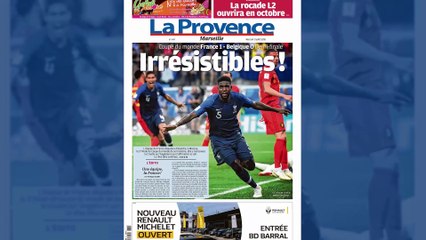 Les Bleus en finale : "Irrésistibles", "La tête dans les étoiles"... la presse française célèbre ses héros, la Belgique pleure la fin de son rêve