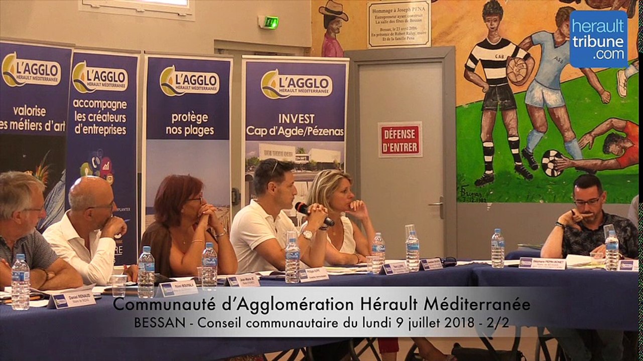 CONSEIL COMMUNAUTAIRE Communauté d'Agglomération Hérault Méditerranée du 9 juillet 2-2