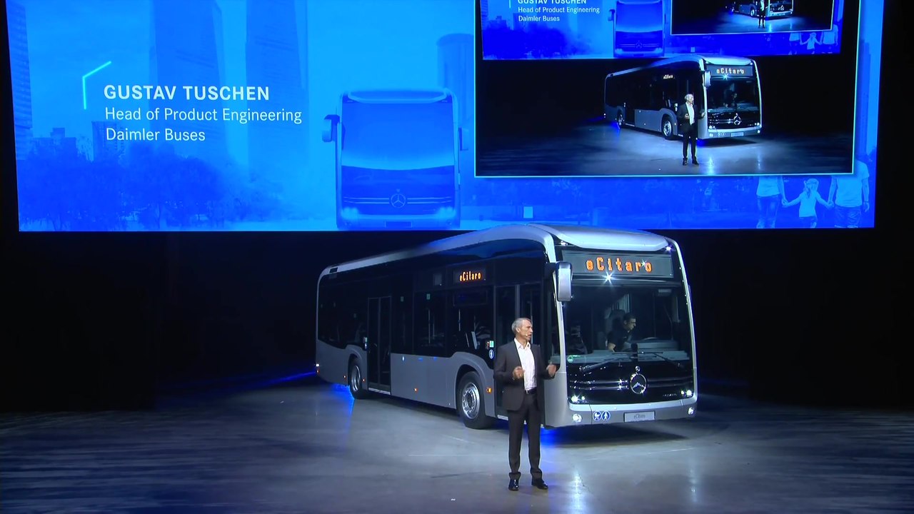 World Premiere of the new Mercedes-Benz eCitaro - Speech Gustav Tuschen - Part 1