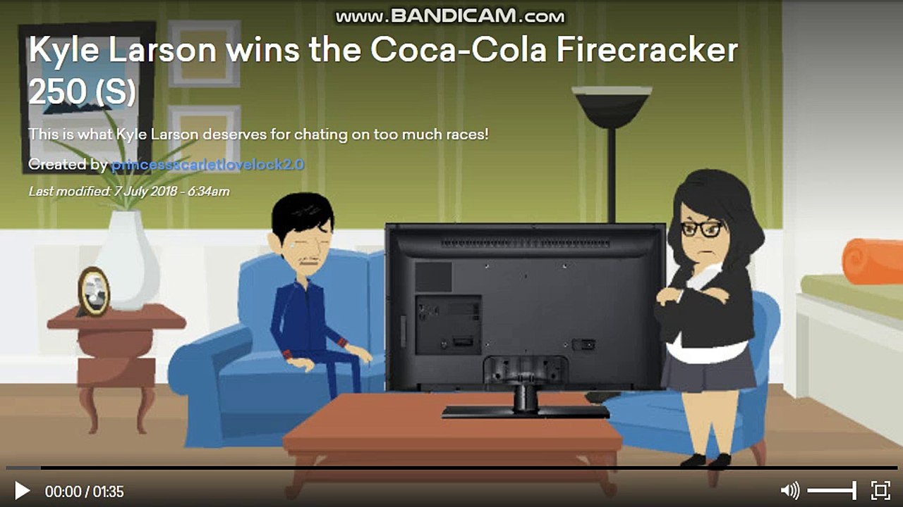 Kyle Larson wins the Coca-Cola Firecracker 250 (Sequel)