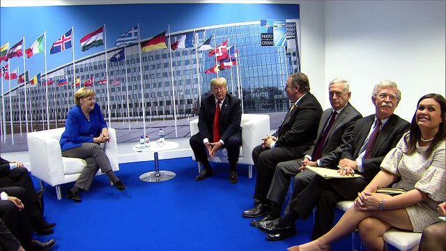 Trump asegura mantener muy buenas relaciones con Merkel