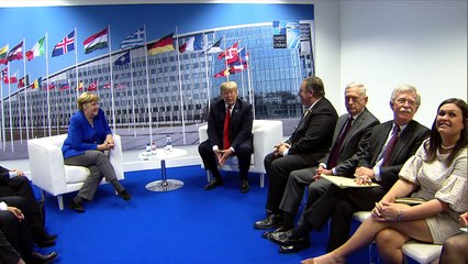 Trump asegura mantener "muy buenas relaciones" con Merkel