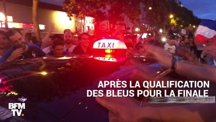 Sur les toits des bus, dans le métro… À Paris, on n’arrêtait plus les supporters ce mardi soir