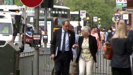 Quim Torra amb Clara Ponsatí a Edimburg