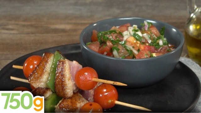 Brochettes de magret de canard grillées et vinaigrette Molho - 750g