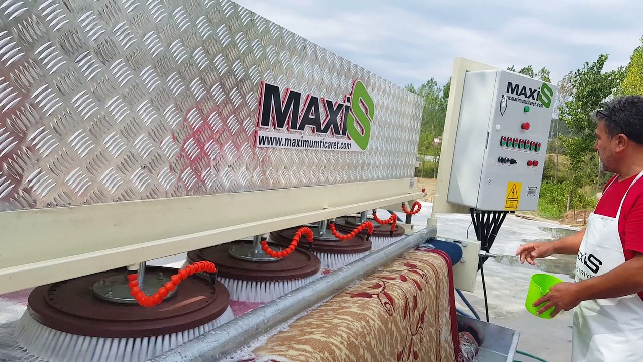otomatik halı yıkama makinası,halı sıkma makinası maxis