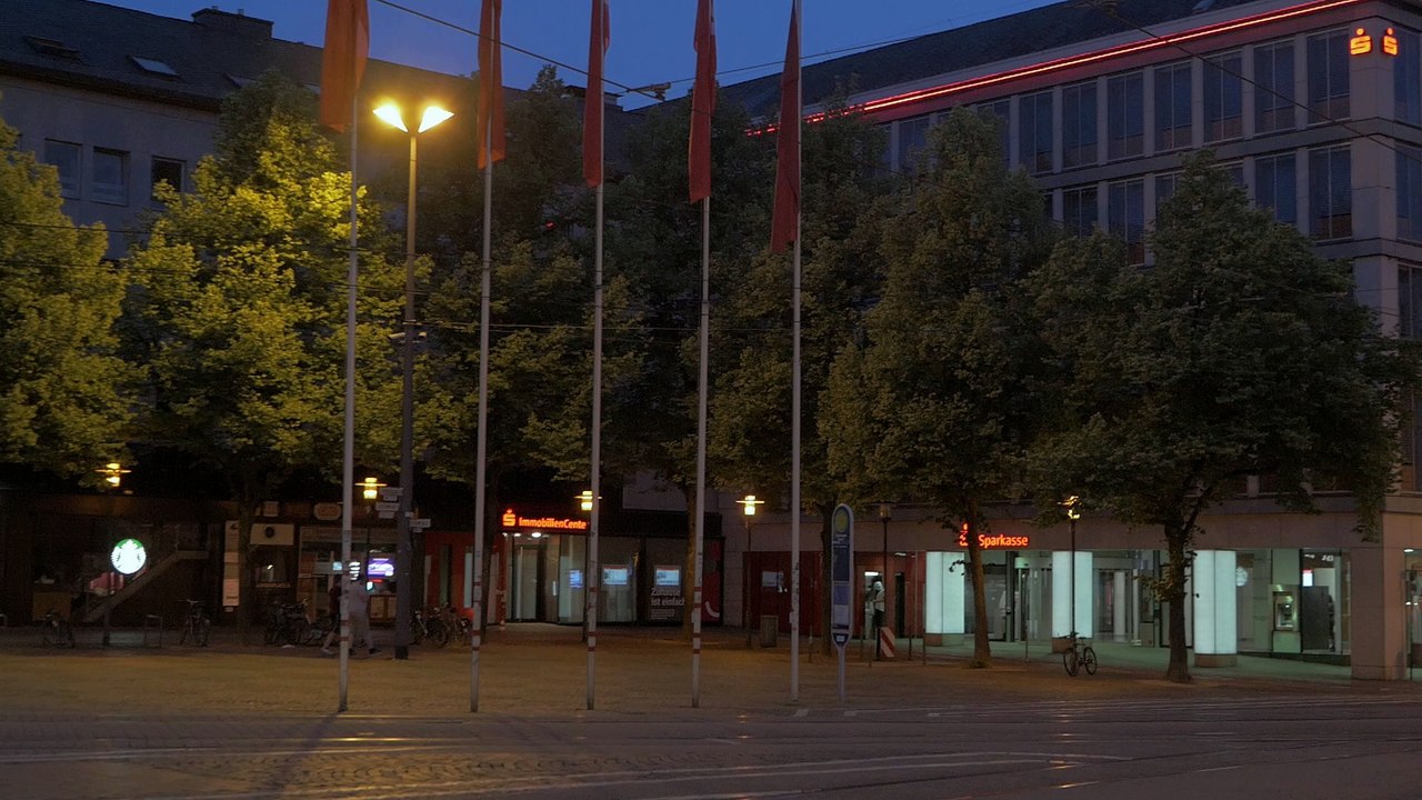 A night walk in Darmstadt