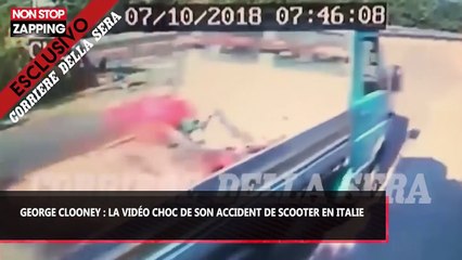 George Clooney : La vidéo choc de son accident de scooter en Italie