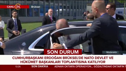 BAŞKAN ERDOĞAN BRÜKSEL'DE NATO ZİRVESİNE KATILIYOR