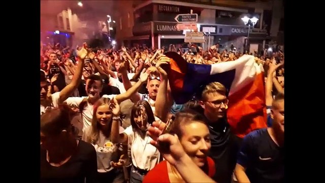 Scènes de liesse dans le centre-ville de Thonon-les-Bains