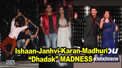 Ishaan- Janhvi & Karan -Madhuri brings “Dhadak” MADNESS on Stage