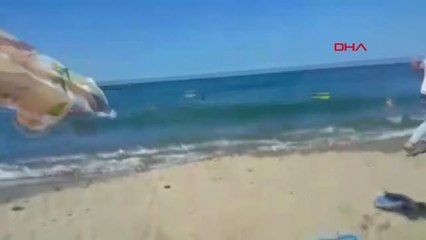 Sakarya Karasu'da Boğulan Gencin Kurtarılma Anı Kamerada