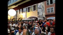 Annecy : grosse ambiance aux terrasses pour la demi-finale France-Belgique