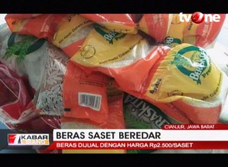 Baru Dipasarkan, Beras Saset Laris Manis di Cianjur