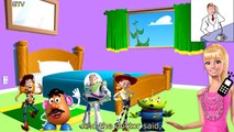 Five Little Toy Story Jumping on the Bed | 5 Little Monkeys Jumping on the bed Nursery Rhymes