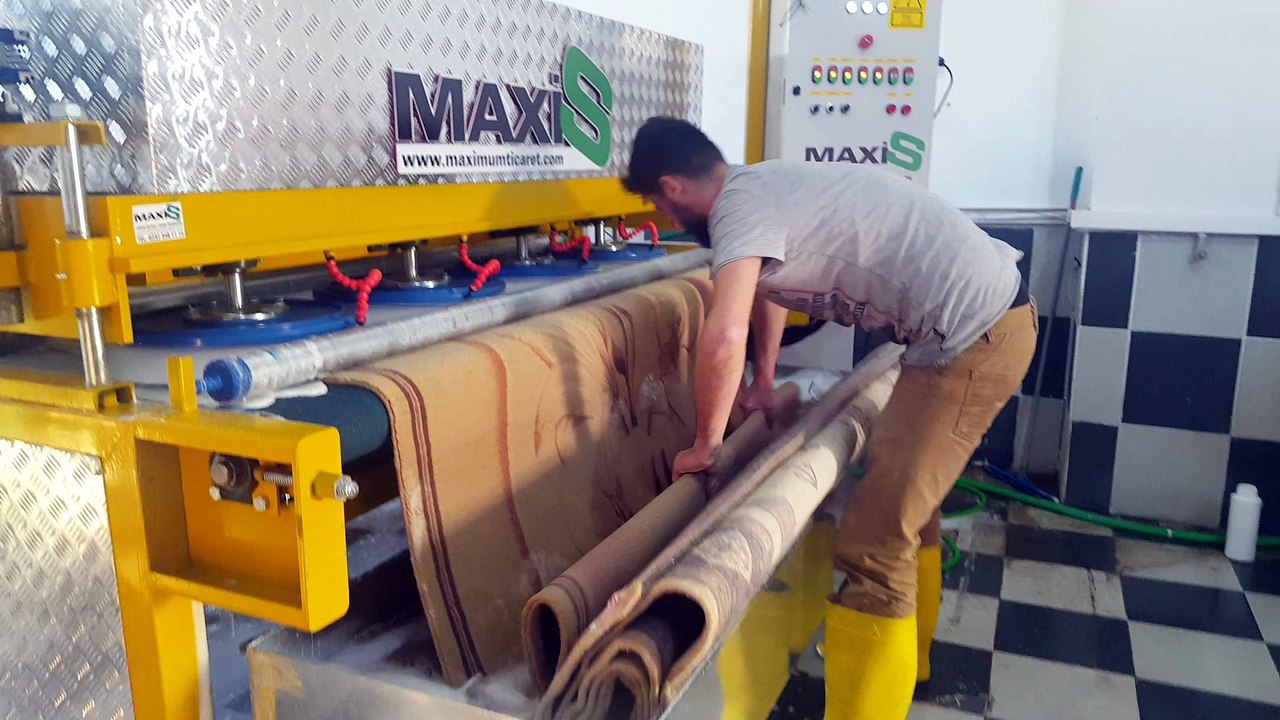 otomatik halı yıkama makinası,halı sıkma makinası maxis