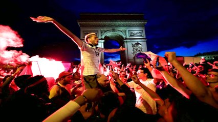 France celebrates reaching World Cup final for first time since 2006