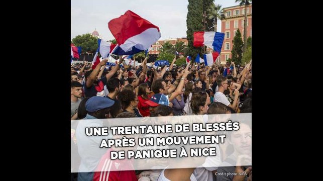 Une trentaine de blessés dans un mouvement de panique à Nice