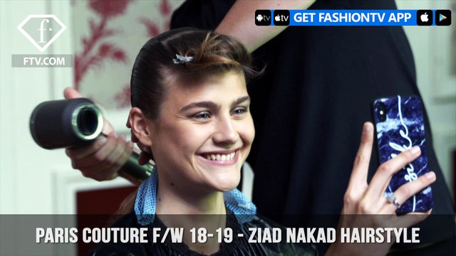 Ziad Nakad Hairstyle Paris Haute Couture Fall/Winter 2018-19 | FashionTV | FTV
