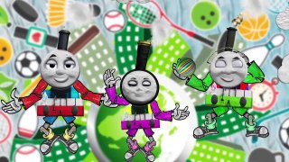 Thomas and Friends Finger Family Song SPORT Play Doh Animation Daddy Thomas, Emily, Gordon, Percy,