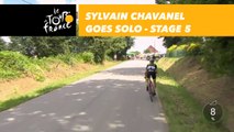 Sylvain Chavanel part seul en tête / goes solo - Étape 5 / Stage 5 - Tour de France 2018