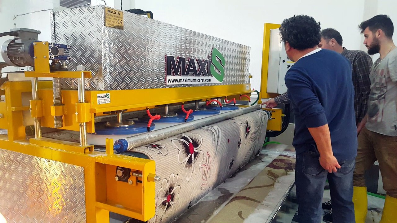 otomatik halı yıkama makinası,halı sıkma makinası maxis
