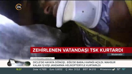 Zehirlenen vatandaşı TSK kurtardı