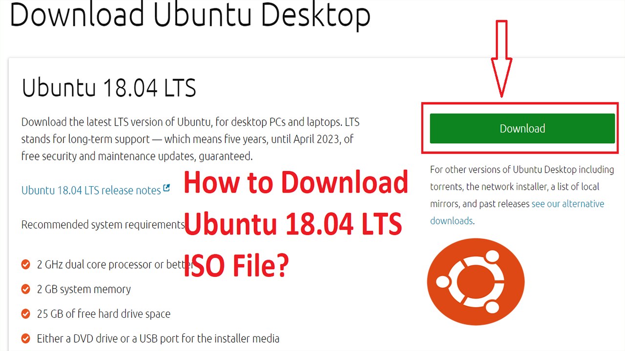 How to Download Ubuntu 18.04 LTS ISO File? - video Dailymotion